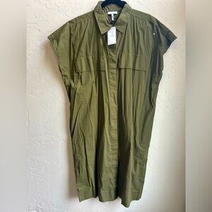 Hinson wu NWT sleeveless shirt dress minimalist luxury designer laganlook medium